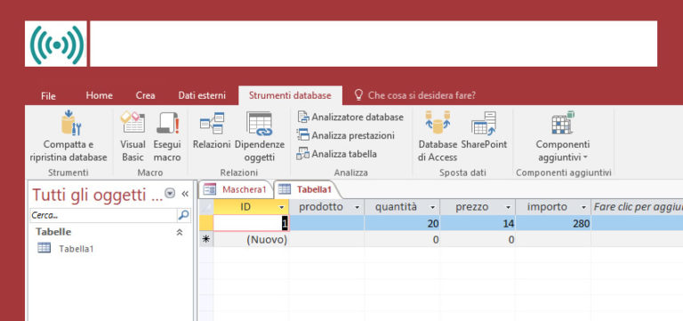 Personalizzare la barra del titolo di applicazioni Access